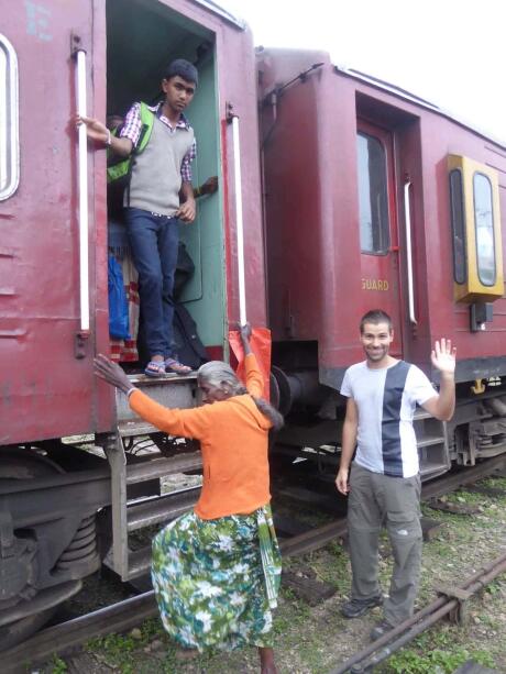 Our train ride in Sri Lanka