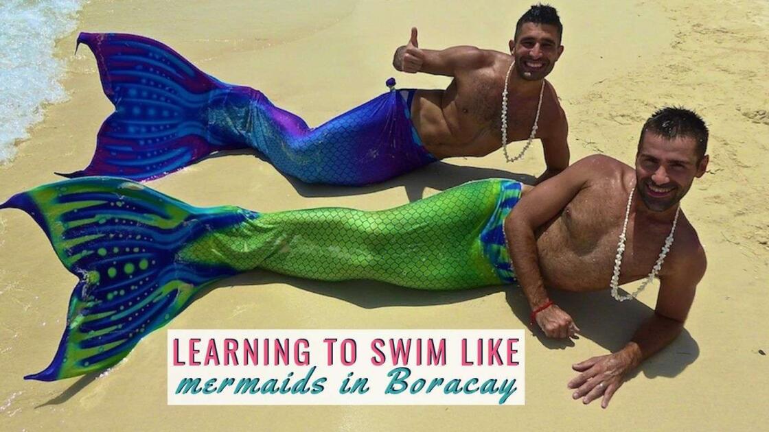 Becoming mermaid for a day on Boracay island