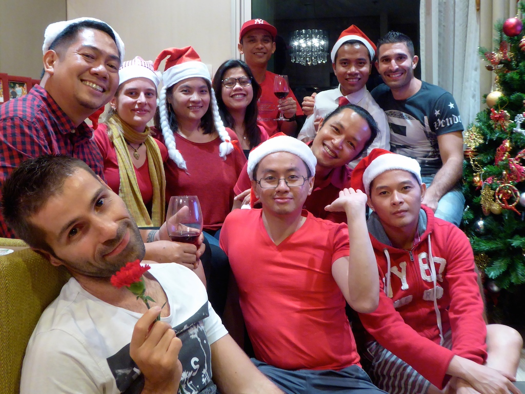 Gay friendly Philippines Pinoy Xmas party with Patrick in Bangkok