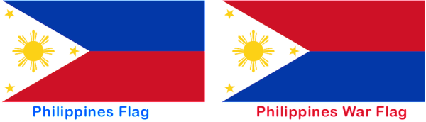 The unique Filipino flag