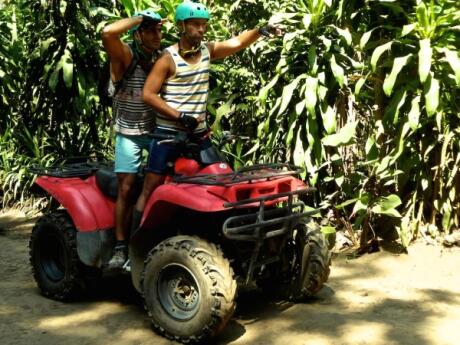 Quad biking in Ubud countryside in central Bali