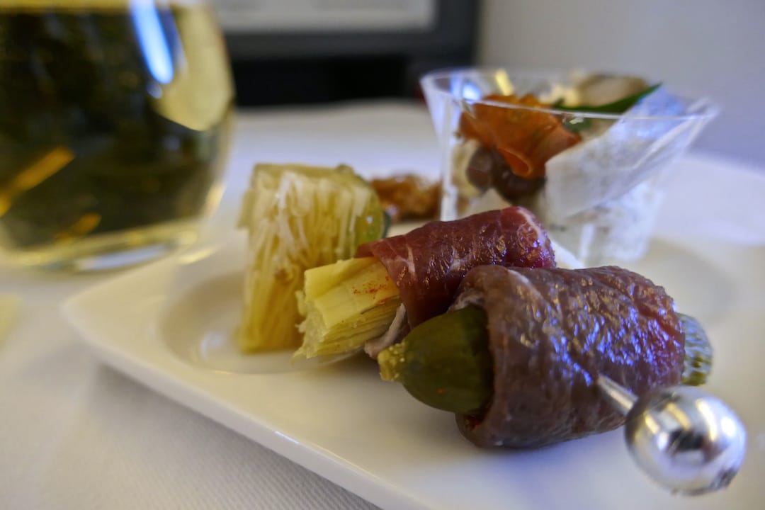 Our delicious amuse-bouches ANA business class starter