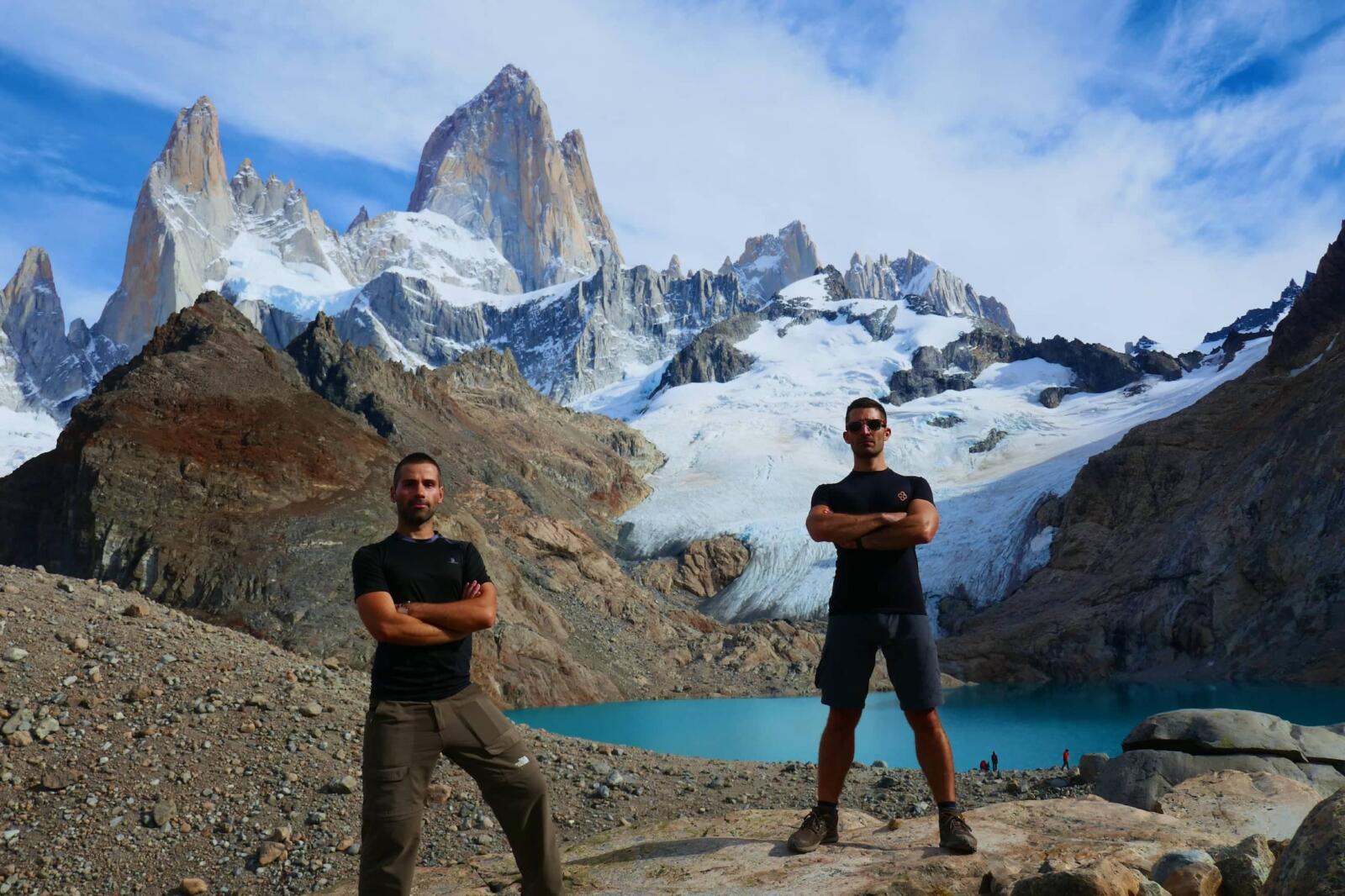 Trekking in Patagonia, a highlight of South America.