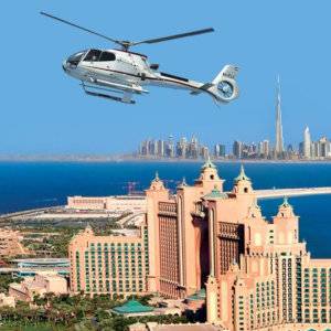 An experience not to be missed in Dubai is the chance to fly over the city in a helicopter.