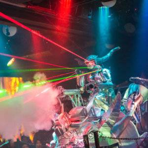 Tokyo's robot restaurant is a very quirky attraction with an incredible neon light and sound show.