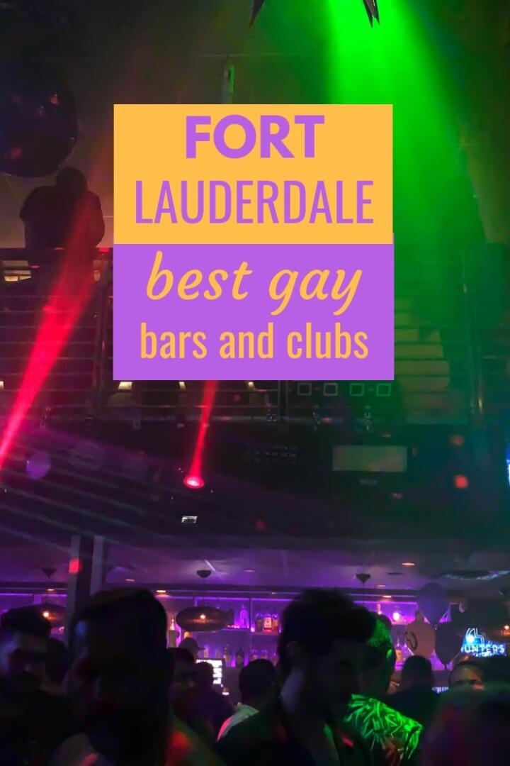 Best gay bars and clubs of Fort Lauderdale Pinterest image