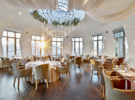 Have a romantic meal inside Prague's famous Dancing House at the Ginger & Fred restaurant.