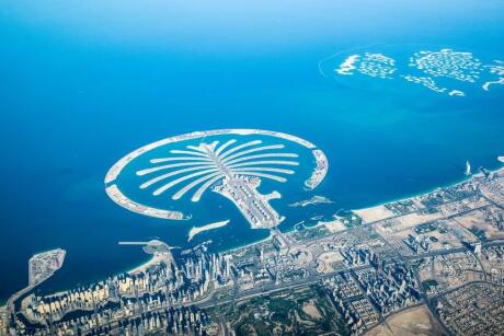 Gay travelers to Dubai will have a ball exploring the Palm Jumeirah man-made island.