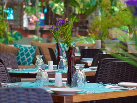 Taste is the lovely restaurant at Casa Cupula gay hotel in Puerto Vallarta.