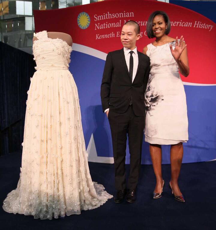 Gay Taiwan fashion designer Jason Wu with Michelle Obama