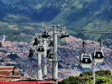 Gay travel to Medellin - take the cable car to Arvi Park for gorgeous views over the city.