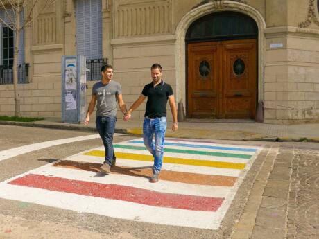 Rosario is a very gay friendly city, as evidenced by their lovely rainbow street crossings and buildings