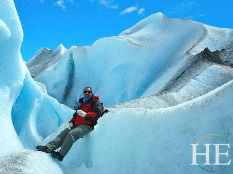 On HE Travel's gay tour of Argentina you can even relax with a drink on a glacier