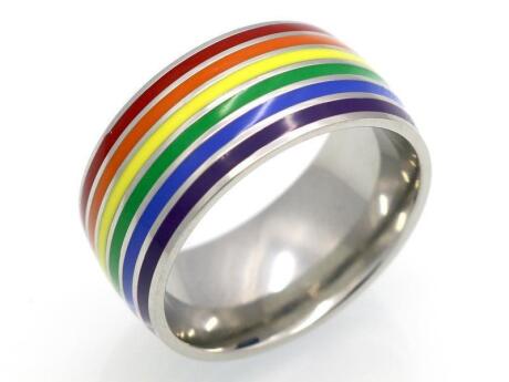 A rainbow ring is an understated way to show your pride at any time