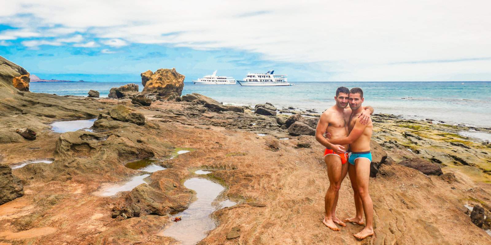 Exploring the Galapagos in seclusion on our gay charter cruise with Ishpingo tours