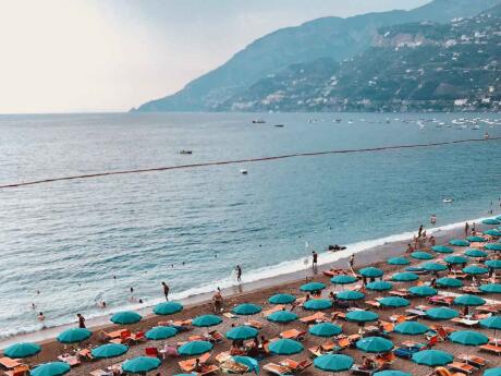 Maiori is home to one of the best beaches on the Amalfi Coast, the perfect spot to work on your tan