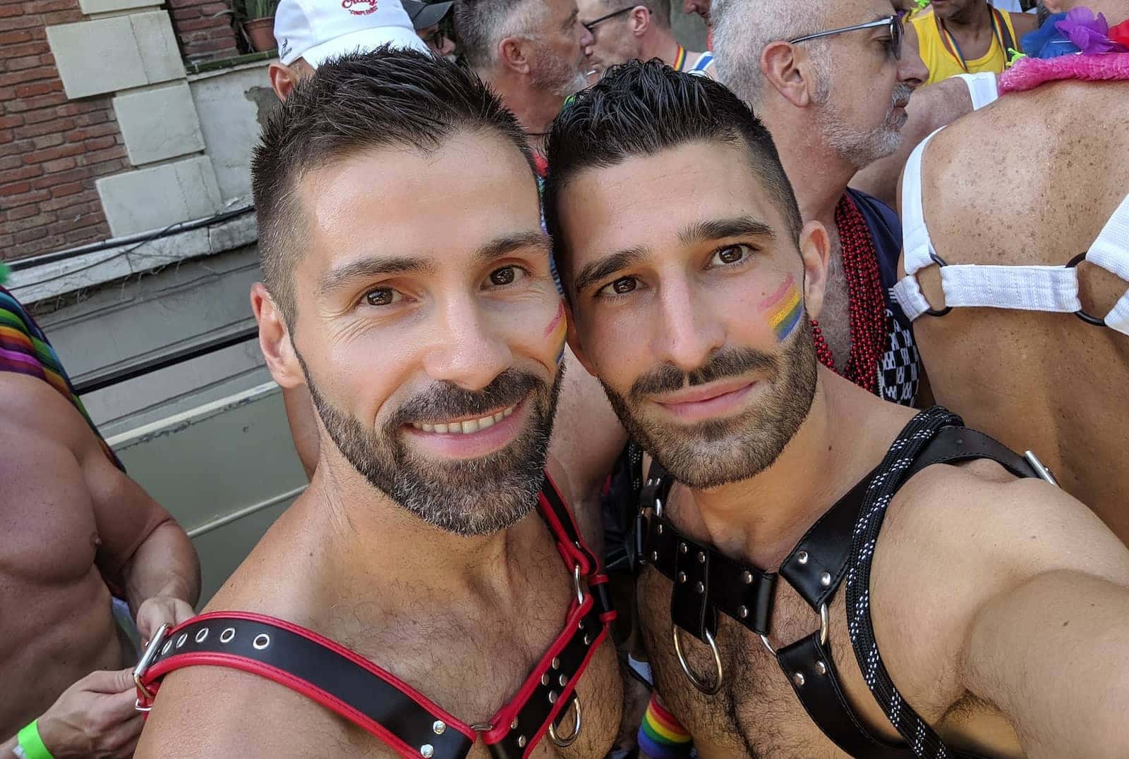 Shopping for harnesses at the gay shops in Barcelona