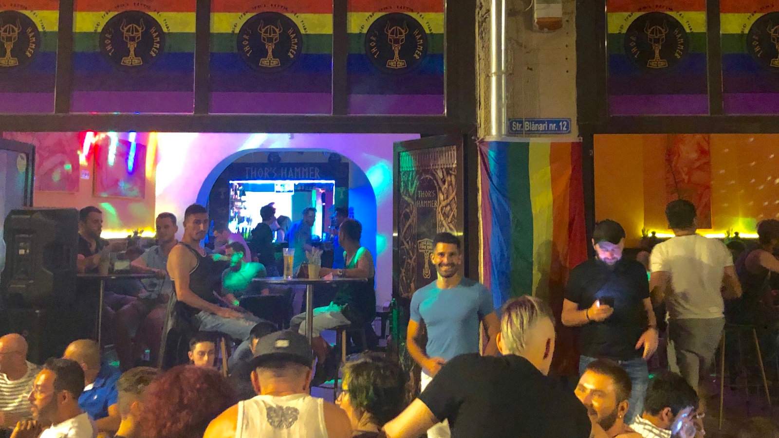 Thor's Hammer gay bar in Bucharest the city's only official gay club