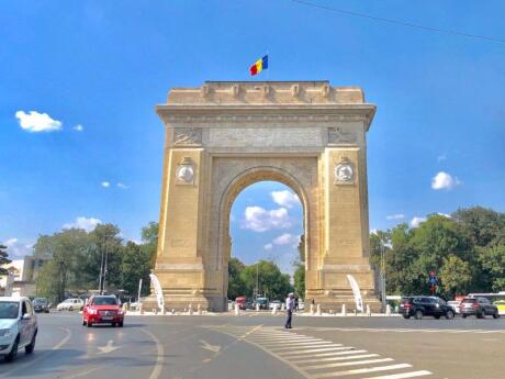 Bucharest's Triumphal Arch is very reminiscent of the one in Paris, and you can go inside it for views over the city