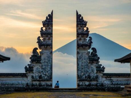 If you want the famous shot at Bali's Gateway to Heaven, you'll need to visit Pura Lempuyang temple