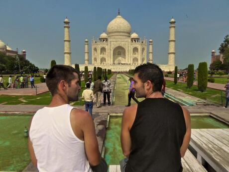 The Taj Mahal is one of India's most famous sites, plus it's super romantic so gay couples should definitely visit