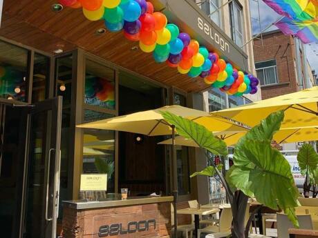 Le Saloon Bistro Bar is a gay institution in Montreal's gay village, with delicious cocktails as well as yummy meals