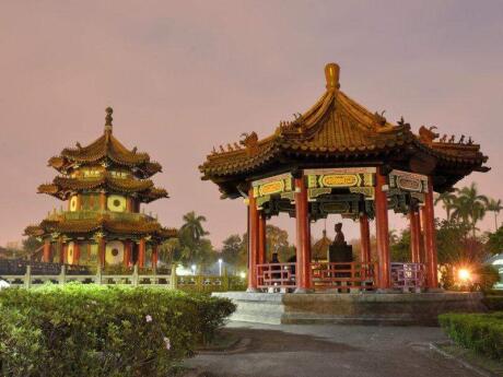 Taipei's 228 Peace Park has rainbow gates to honour the gay community and a peace monument that are both worth seeking out