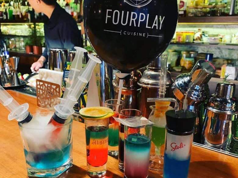 Fourplay is a playful gay bar where you can try some fun drinks or have a cocktail whipped up specifically for you