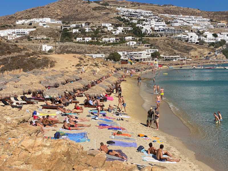 Elia gay beach is one of the most popular gay beaches for LGBTQ travellers