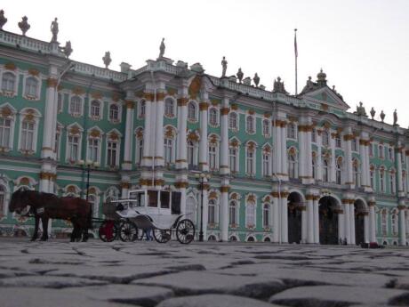 The Winter Palace in St. Petersburg houses the second-largest art museum in the world and is a stunning sight in it's own right