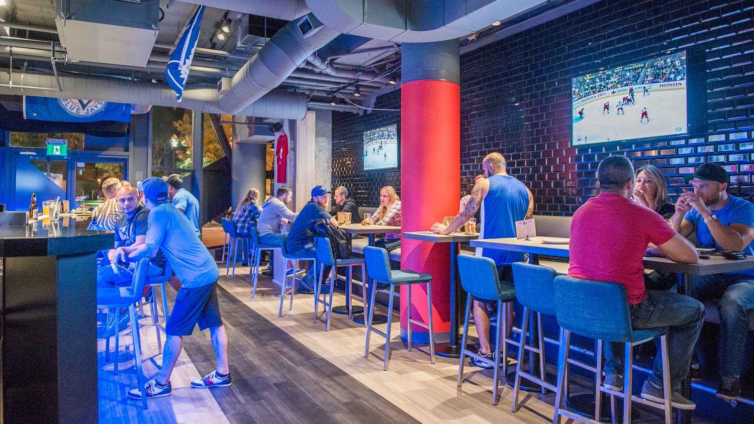 Striker sports bar is a bar for LGBTQ sports fan in Toronto