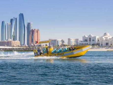 Take a speedboat tour to see Abu Dhabi from a fun and different perspective