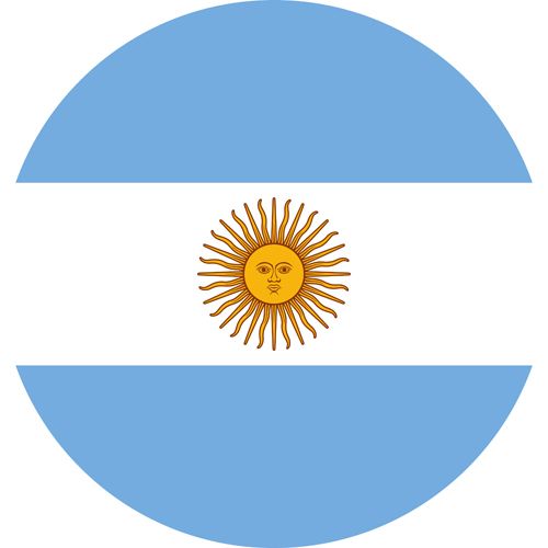 The flag of Argentina, one of the gayest countries in the world