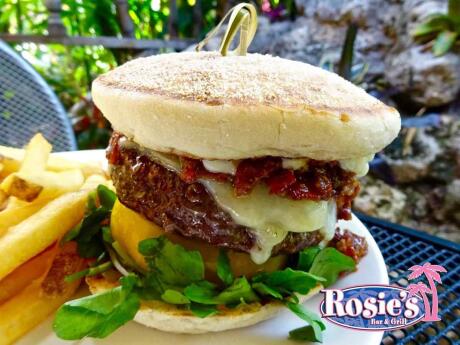 Rosie's is our favourite spot in Fort Lauderdale for mouthwatering burgers and other dishes with hilarious naughty names