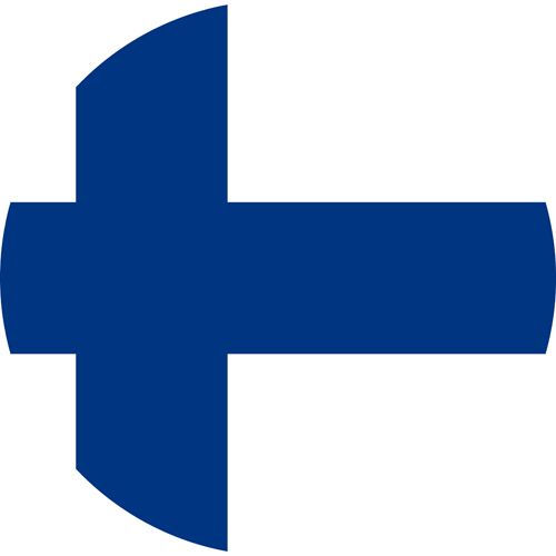 The flag of Finland, a very gay friendly country