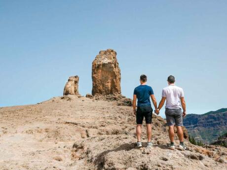 Hiking to the UNESCO rated Roque Nublo is a great way to get some exercise and a break from partying on Gran Canaria