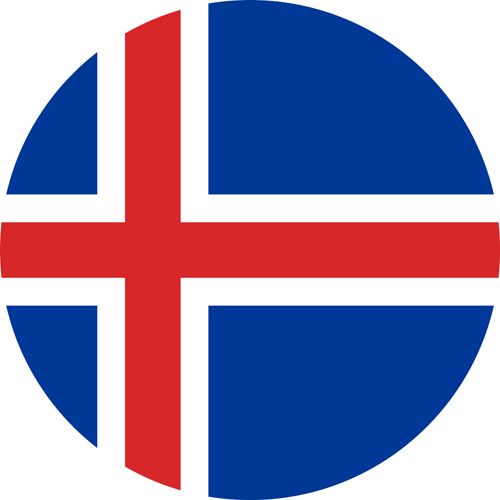 The flag of Iceland, one of the most gay friendly nordic countries