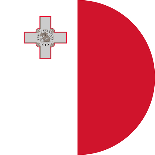 The flag of Malta, one of the most LGBT friendly countries in the world