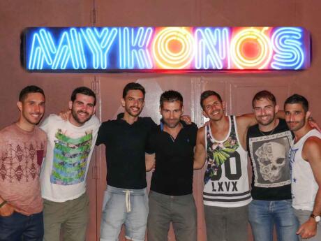 Mykonos is a cool gay club in Gran Canaria which plays cheesy pop anthems and features poles for dancing on!