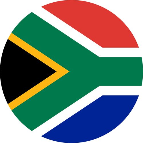 South Africa flag, the most gay friendly country on the continent of Africa