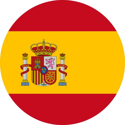 Spain flag red and yellow, welcoming country for the LGBT community