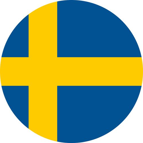 The flag of Sweden, a country we feel is one of the most gay friendly in Europe