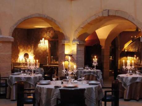 Les Loges is the main restaurant at the gorgeous Cour des Loges hotel, with a Michelin star and truly romantic setting