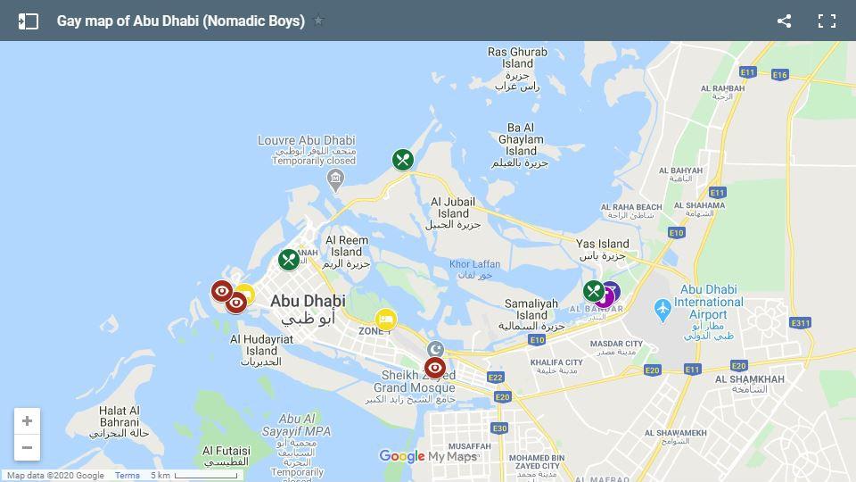 See where our favourite parts of Abu Dhabi are located on this handy gay map