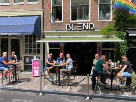 Blend is a trendy gay bar with a lovely terrace to enjoy in summer