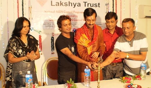 Manvendra's charity the Lakshya Trust focuses on HIV prevention and awareness