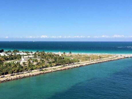 Miami's South Pointe Park is a lovely spot to get away from the city hustle and watch the sunset