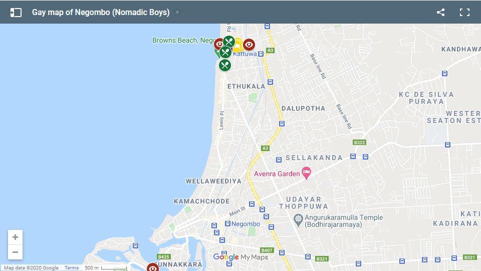 Use our gay map of Negombo to find all the best gay hangouts in this beach city