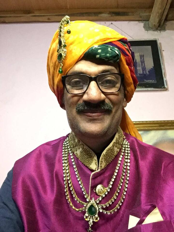 Crown Prince Manvendra Singh of India, gay royal of India in a selfie photo of himself. 