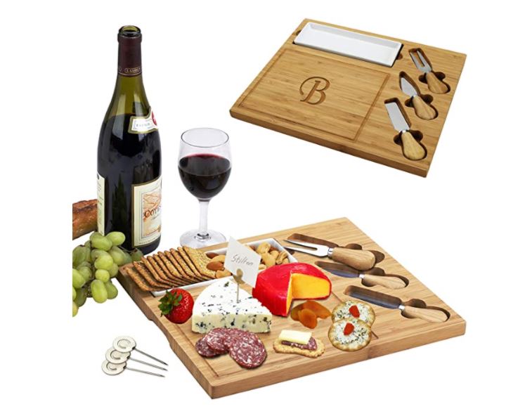 If your gay couple friends like to entertain then they are sure to love a personalized serving platter for wine and cheese nights